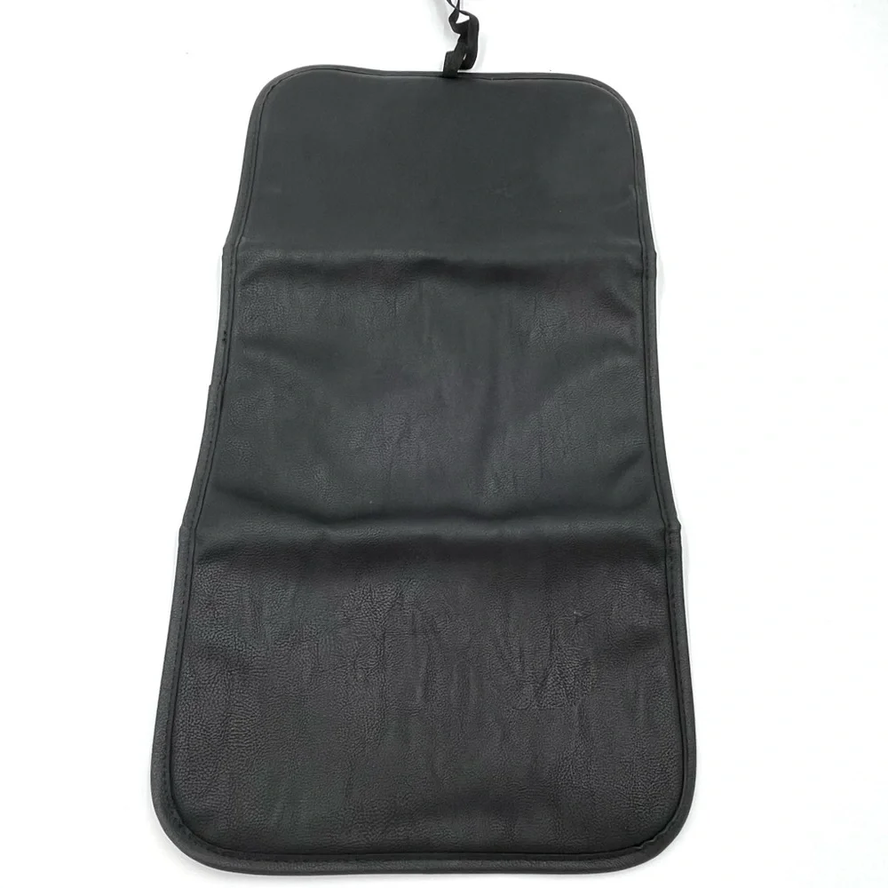 Steve Madden Black Quilted Leather Backpack Baby Bag (BLACK BAG)